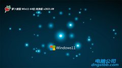 萝卜家园Windows11 快速纯净版64位 2021.08